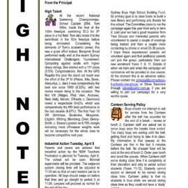 High Notes, Vol 9 No 9, 4 April 2008