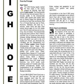 High Notes, Vol 9 No 10, 11 April 2008