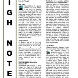 High Notes, Vol 9 No 12, 9 May 2008