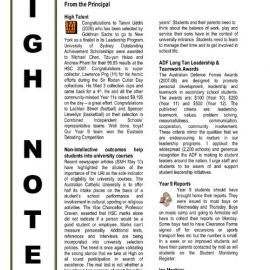 High Notes, Vol 9 No 15, 30 May 2008