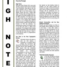 High Notes, Vol 9 No 16, 6 June 2008