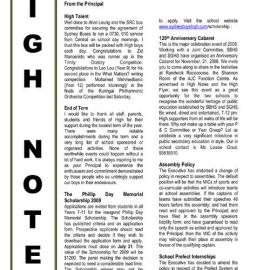 High Notes, Vol 9 No 20, 4 July 2008