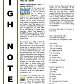 High Notes, Vol 9 No 28, 12 September 2008
