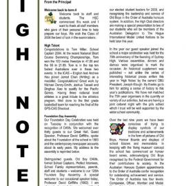 High Notes, Vol 9 No 31, 17 October 2008