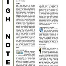 High Notes, Vol 9 No 33, 31 October 2008