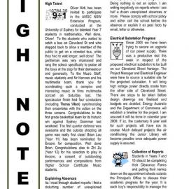 High Notes, Vol 9 No 38, 5 December 2008