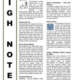 High Notes, Vol 10 No 2, 6 February 2009