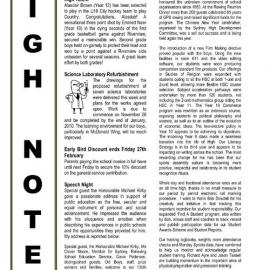 High Notes, Vol 10 No 4, 20 February 2009