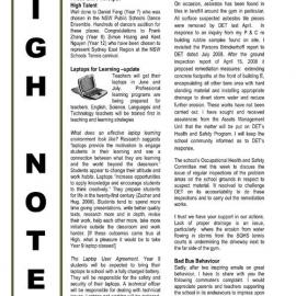 High Notes, Vol 10 No 8, 20 March 2009