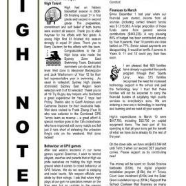 High Notes, Vol 10 No 9, 27 March 2009