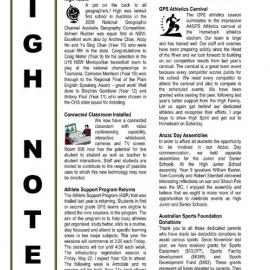 High Notes, Vol 10 No 14, 15 May 2009