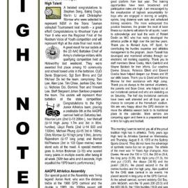 High Notes, Vol 10 No 15, 22 May 2009