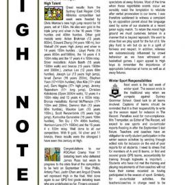 High Notes, Vol 10 No 27, 28 August 2009