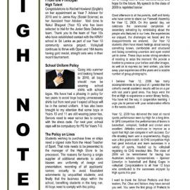 High Notes, Vol 10 No 32, 2 October 2009