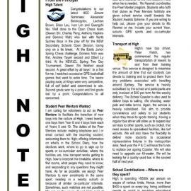 High Notes, Vol 10 No 34, 30 October 2009