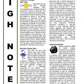 High Notes, Vol 10 No 36, 13 November 2009