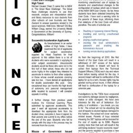 High Notes, Vol 10 No 39, 4 December 2009