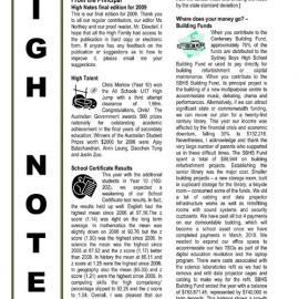 High Notes, Vol 10 No 40, 11 December 2009