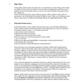 High Notes (From the Principal), Vol 1 No 13, 18 May 2000