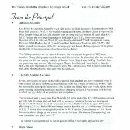 High Notes, Vol 1 No 14, 25 May 2000