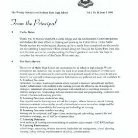 High Notes, Vol 1 No 15, 2 June 2000