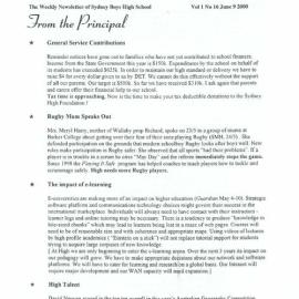 High Notes, Vol 1 No 16, 9 June 2000