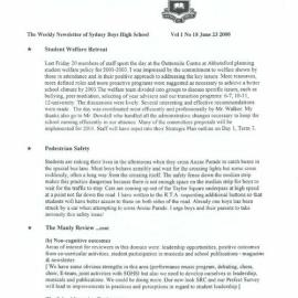 High Notes, Vol 1 No 18, 23 June 2000