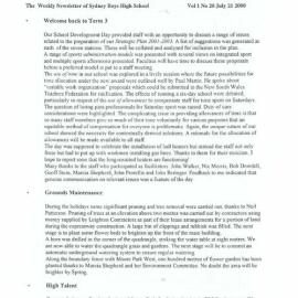 High Notes, Vol 1 No 20, 21 July 2000