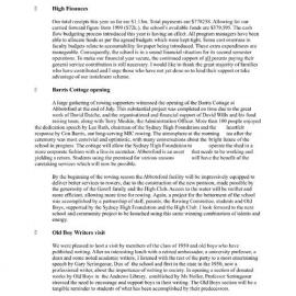 High Notes (From the Principal), Vol 1 No 23, 11 August 2000