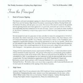 High Notes, Vol 1 No 36, 1 December 2000