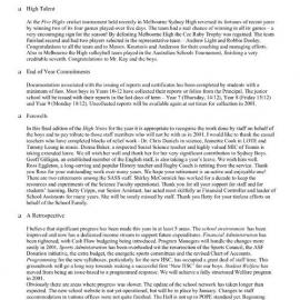 High Notes (From the Principal), Vol 1 No 38, 15 December 2000