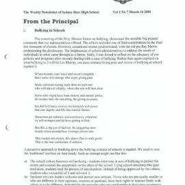 High Notes, Vol 2 No 7, 16 March 2001