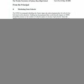 High Notes, Vol 2 No 13, 18 May 2001