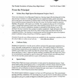 High Notes, Vol 2 No 15, 1 June 2001