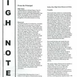 High Notes, Vol 2 No 32, 26 October 2001