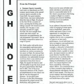 High Notes, Vol 3 No 2, 8 February 2002
