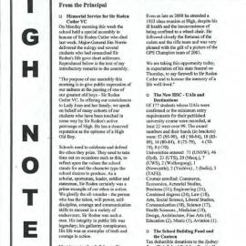 High Notes, Vol 3 No 5, 1 March 2002