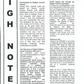 High Notes, Vol 3 No 14, 24 May 2002