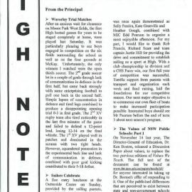 High Notes, Vol 3 No 16, 7 June 2002