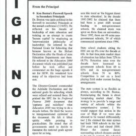High Notes, Vol 3 No 21, 5 July 2002