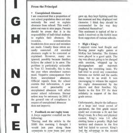 High Notes, Vol 3 No 26, 23 August 2002