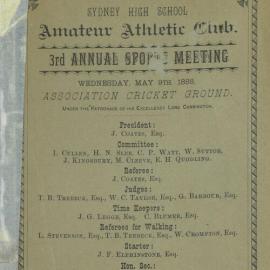 Annual Sports Meeting 1888