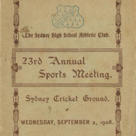 Annual Sports Meeting 1908