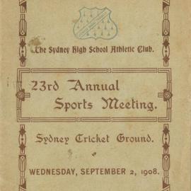 Annual Sports Meeting 1908