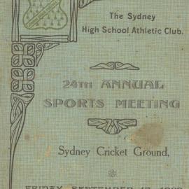 Annual Sports Meeting 1909