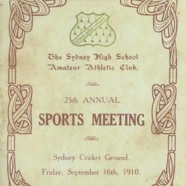 Annual Sports Meeting 1910