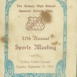 Annual Sports Meeting 1912
