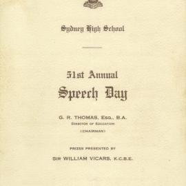 Speech Day 1934