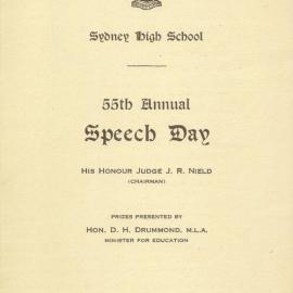 Speech Day 1938