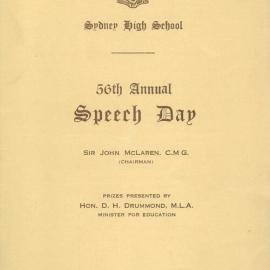 Speech Day 1939